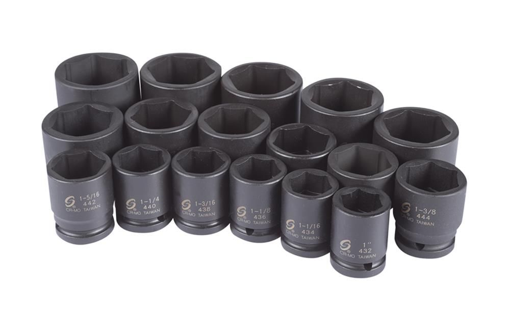Sunex 17 pc. 3/4 In. Dr. Heavy Duty SAE Impact Socket Set, large image number 10