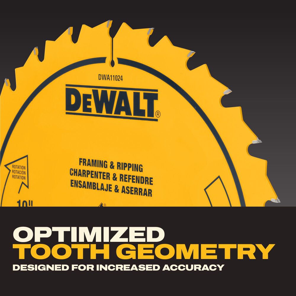 DEWALT Circular Saw Blade 10in 24T, large image number 2