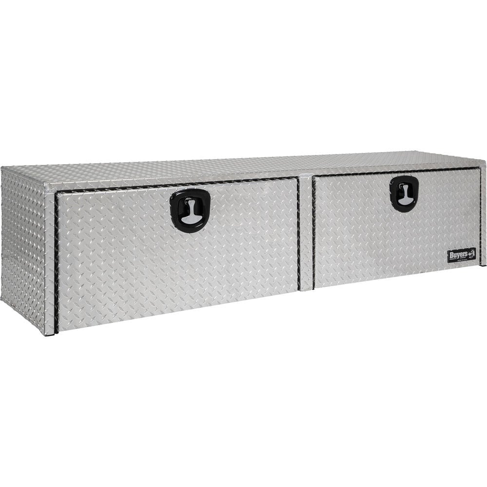 Buyers Products Company 18x16x88 Inch Diamond Tread Aluminum Topsider Truck Box, large image number 1