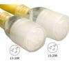 Southwire 3 Ft 10/3 STOW Power Cord Y Twist Lock Adapter Yellow, small image number 3