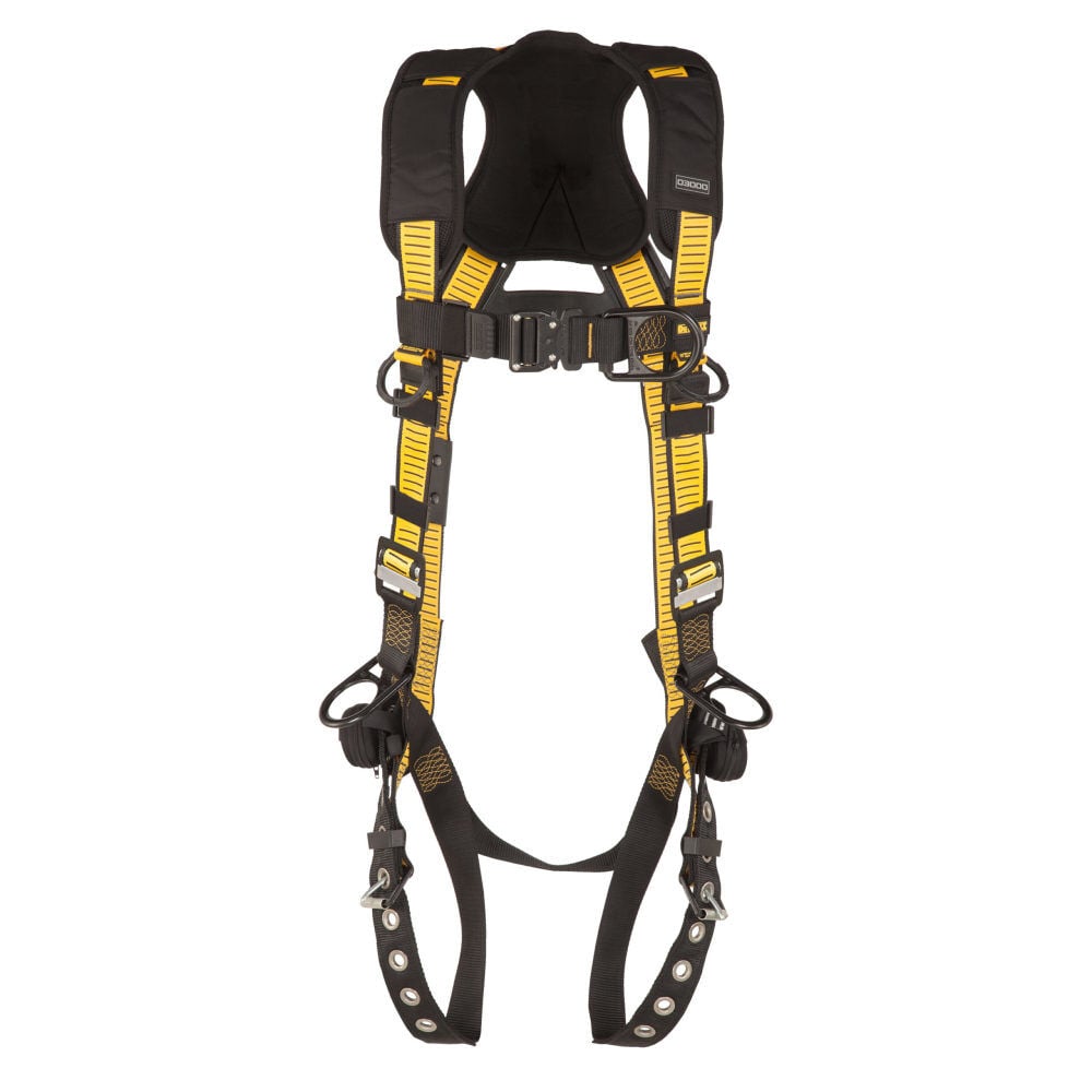 DEWALT D3000 Series S-M TB Leg QC Chest Vest Style Full Body Harness - DXFP532051(S-M)