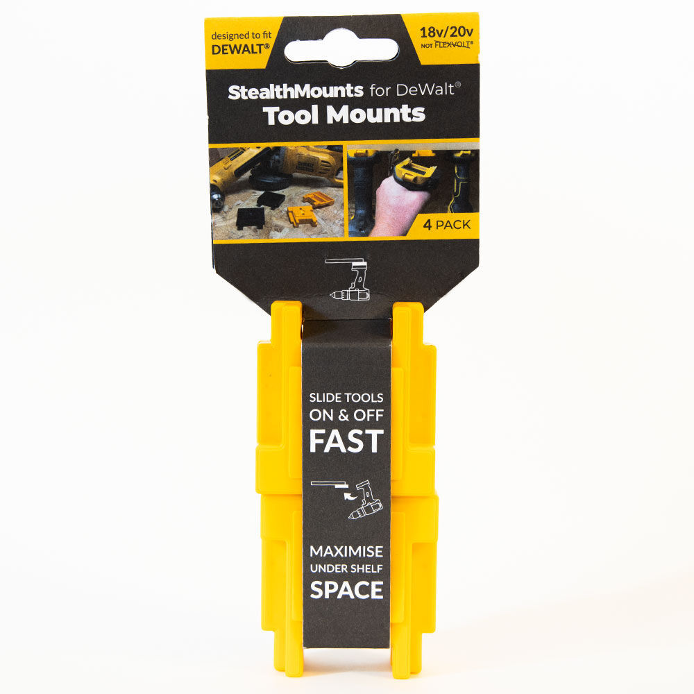 Stealthmounts Tool Mount DEWALT 18V 20V XR Tools Yellow 4pk, large image number 2