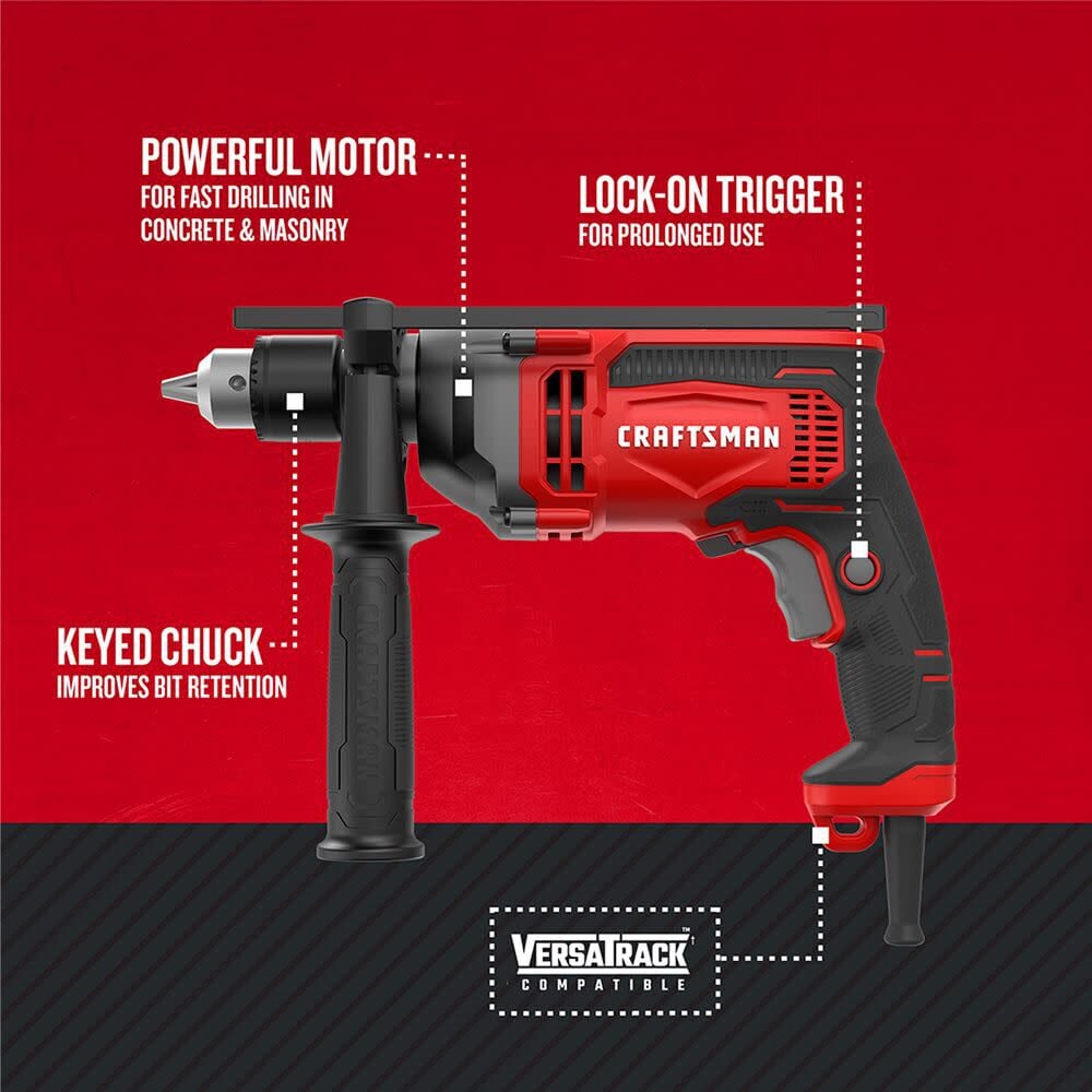 CRAFTSMAN 7 Amp 1/2 Inch Hammer Drill, large image number 2