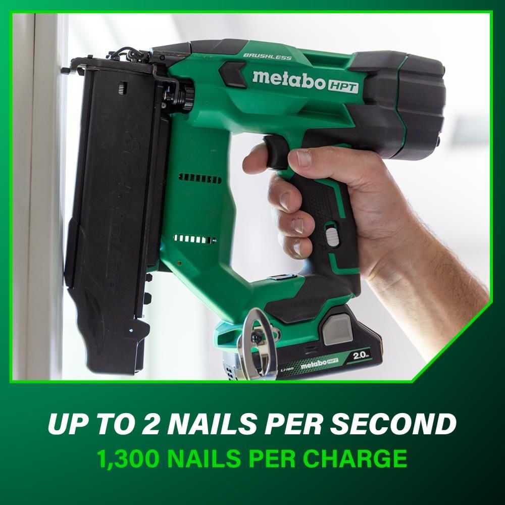Metabo HPT 18V Brad Nailer Compact 18 Gauge Cordless Kit 2Ah, large image number 10