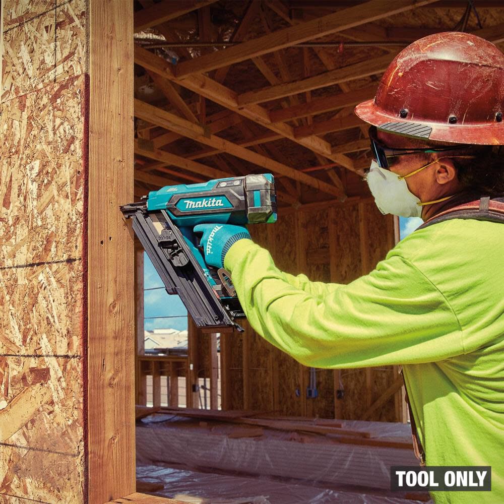 Makita 18V LXT Lithium-Ion Cordless 30 Degree Clipped Head 3-1/2 Inch Framing Nailer (Bare Tool) & Proud-Setting Nose Adapter Bundle, large image number 6