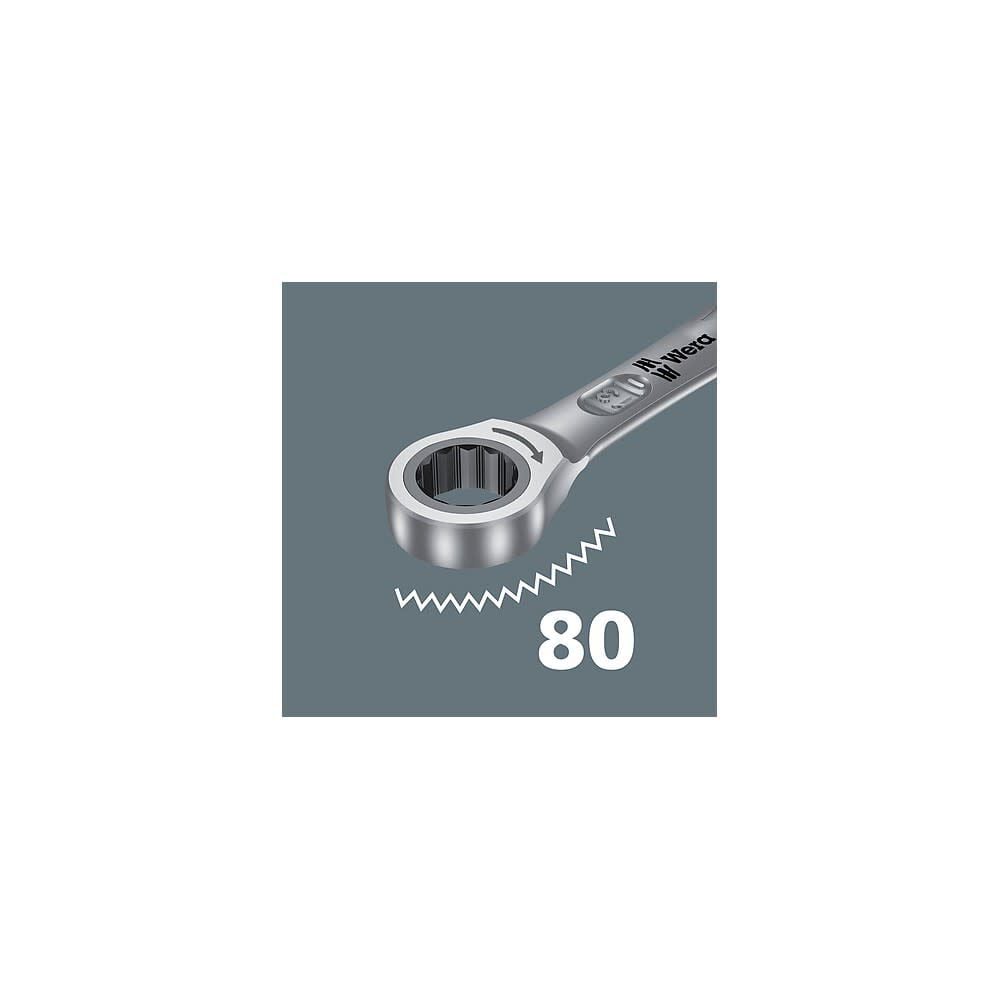 Wera Tools 6000 Joker 11 Metric 1 Combination Ratchet Wrench Set, large image number 10