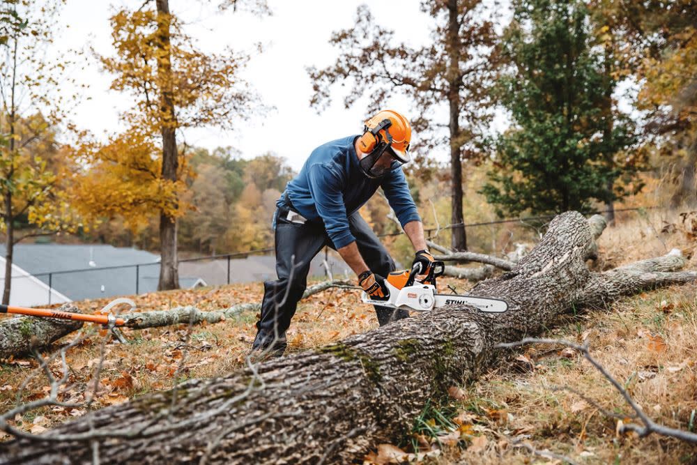Stihl 220 battery sale chainsaw