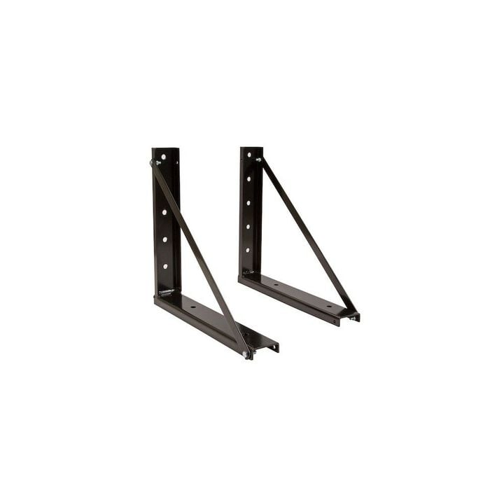Buyers Products Company 18x18 Inch Bolted Black Formed Steel Mounting Brackets
