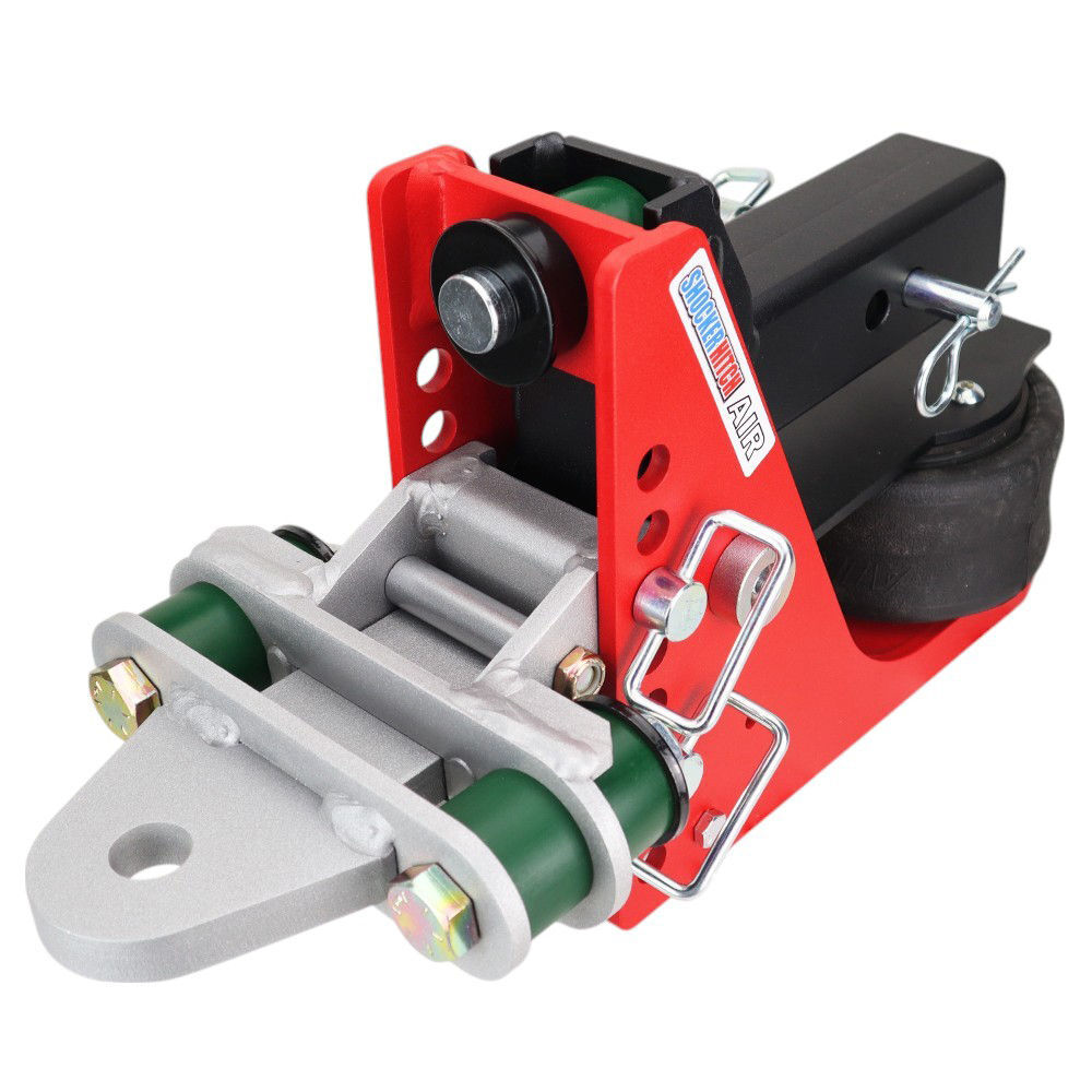 Shocker Hitch 14K 2.5 Inch Air Receiver Hitch & Quad Cushion Drawbar with 1 Inch Hole, large image number 2