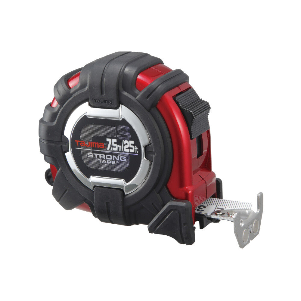 Tajima GS LOCK 25 Ft. x 1 Inch HORNED MAGNETIC HOOK Tape Measure with Compatible Clip, large image number 1