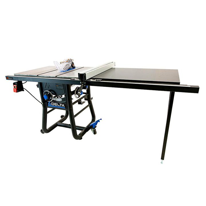 Delta 10in Contractor Table Saw with 52in Rip Capacity & Extension Wings, large image number 2