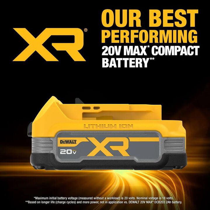 DEWALT 12V/20V MAX Task Light & 20V MAX XR POWERSTACK Compact 1.7Ah Battery Bundle, large image number 12