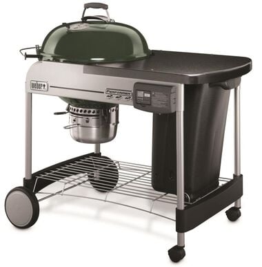 Weber Performer Deluxe Charcoal Grill - 22 In. Green, large image number 1