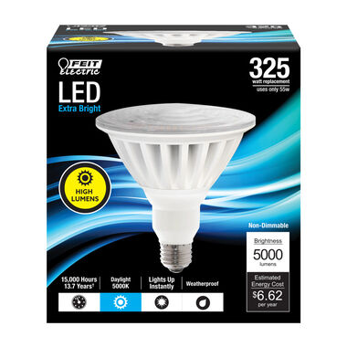 Feit Electric 325W PAR38 5000K Reflector LED Bulb 1pk, large image number 1