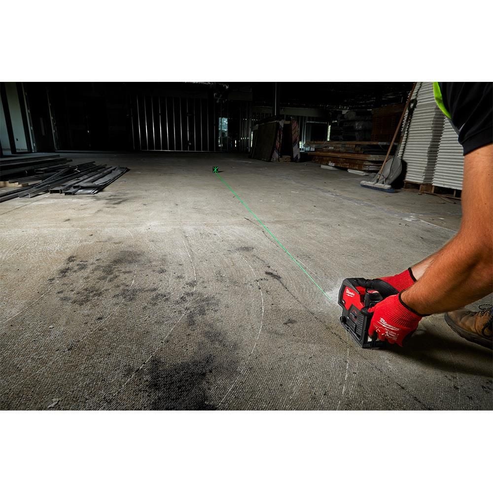 Milwaukee M12 Green Beam Laser Cross Line and Plumb Points (Bare Tool), large image number 6