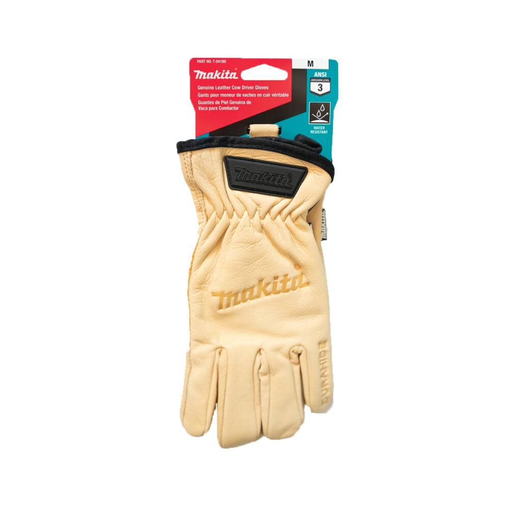 Makita Driver Gloves Genuine Leather Cow, large image number 2