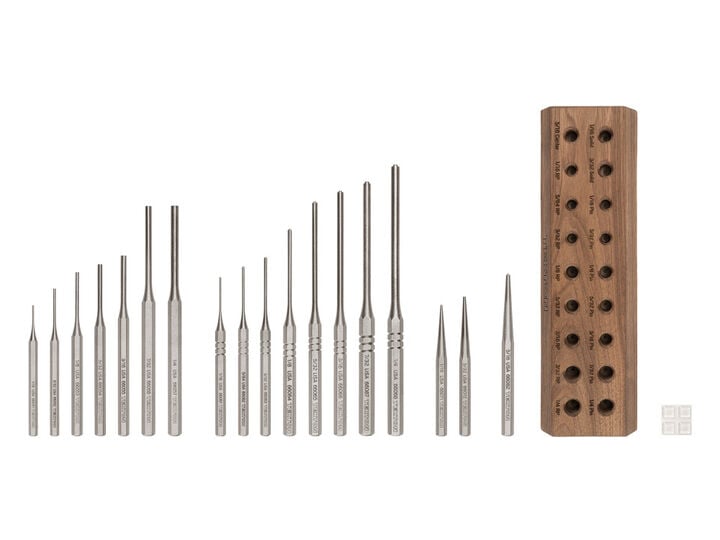 Tekton Punch Set with Walnut Block (18 Piece), large image number 1