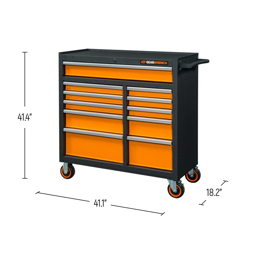 GEARWRENCH GSX Series Rolling Tool Cabinet 41in 11 Drawer, large image number 7