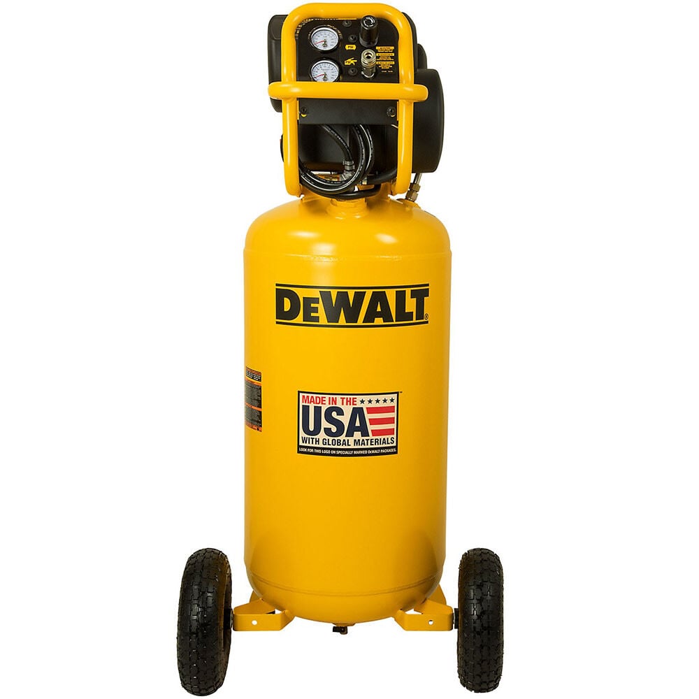DEWALT 27 Gallon 200 PSI Portable Vertical Electric Air Compressor – DXCM271