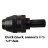 Deep Freeze EZ Auger Connection System Pistol Bit, small