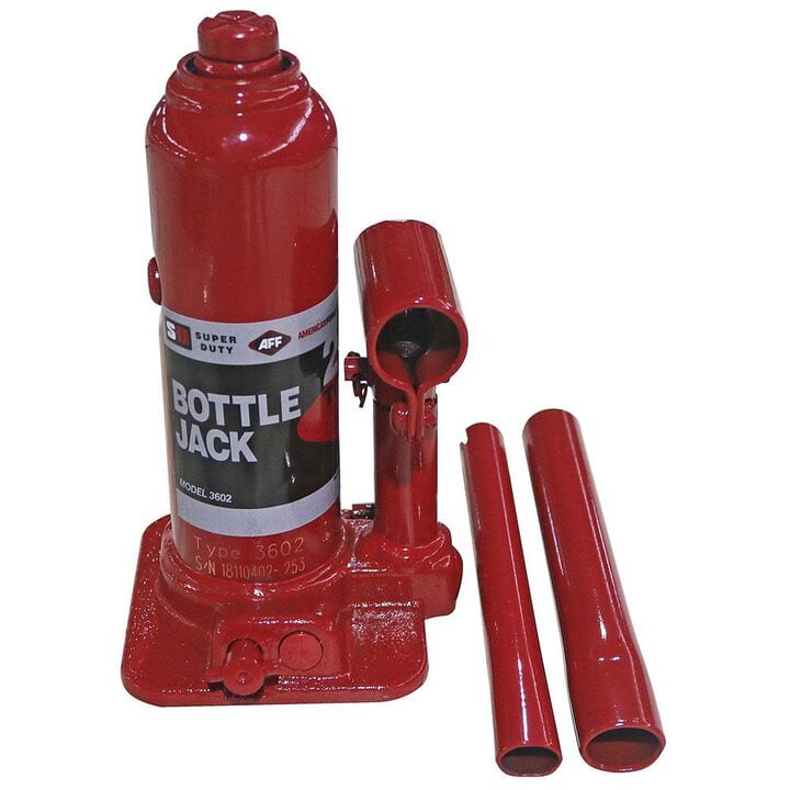 American Forge Super Duty 2 Ton Hydraulic Bottle Jack Manual Welded Cylinder
