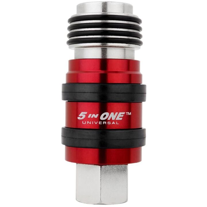 Milton 5 In ONE S-1752 Universal Safety Exhaust Quick-Connect Industrial Coupler 1/4in Body 3/8in FNPT, large image number 3