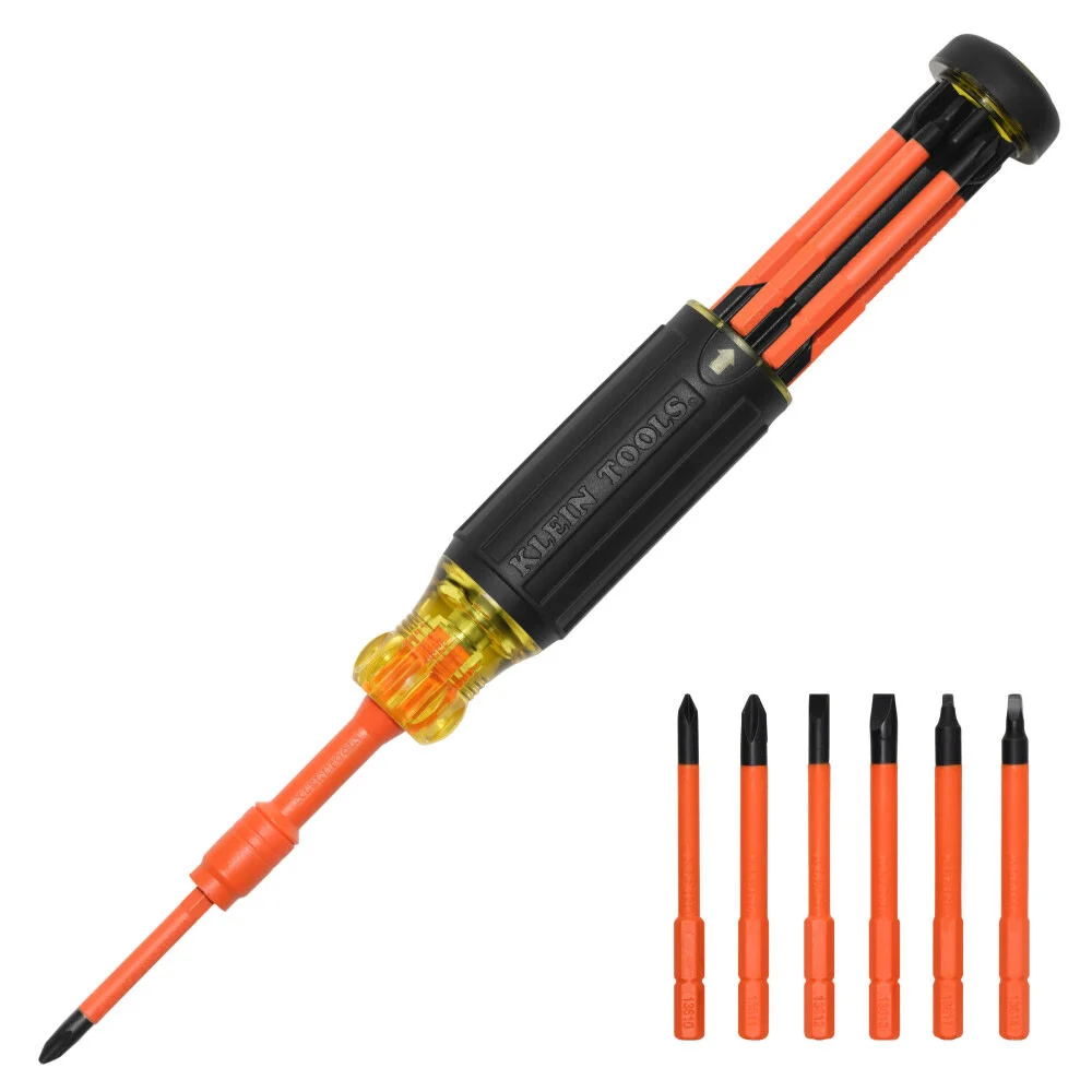 Klein Tools 6 In 1 Insulated Auto Lock Screwdriver, large image number 1