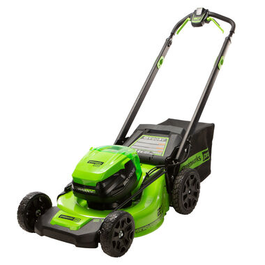 Greenworks 80V 21in Cordless Self Propelled Lawn Mower Kit with 5Ah Battery & Charger