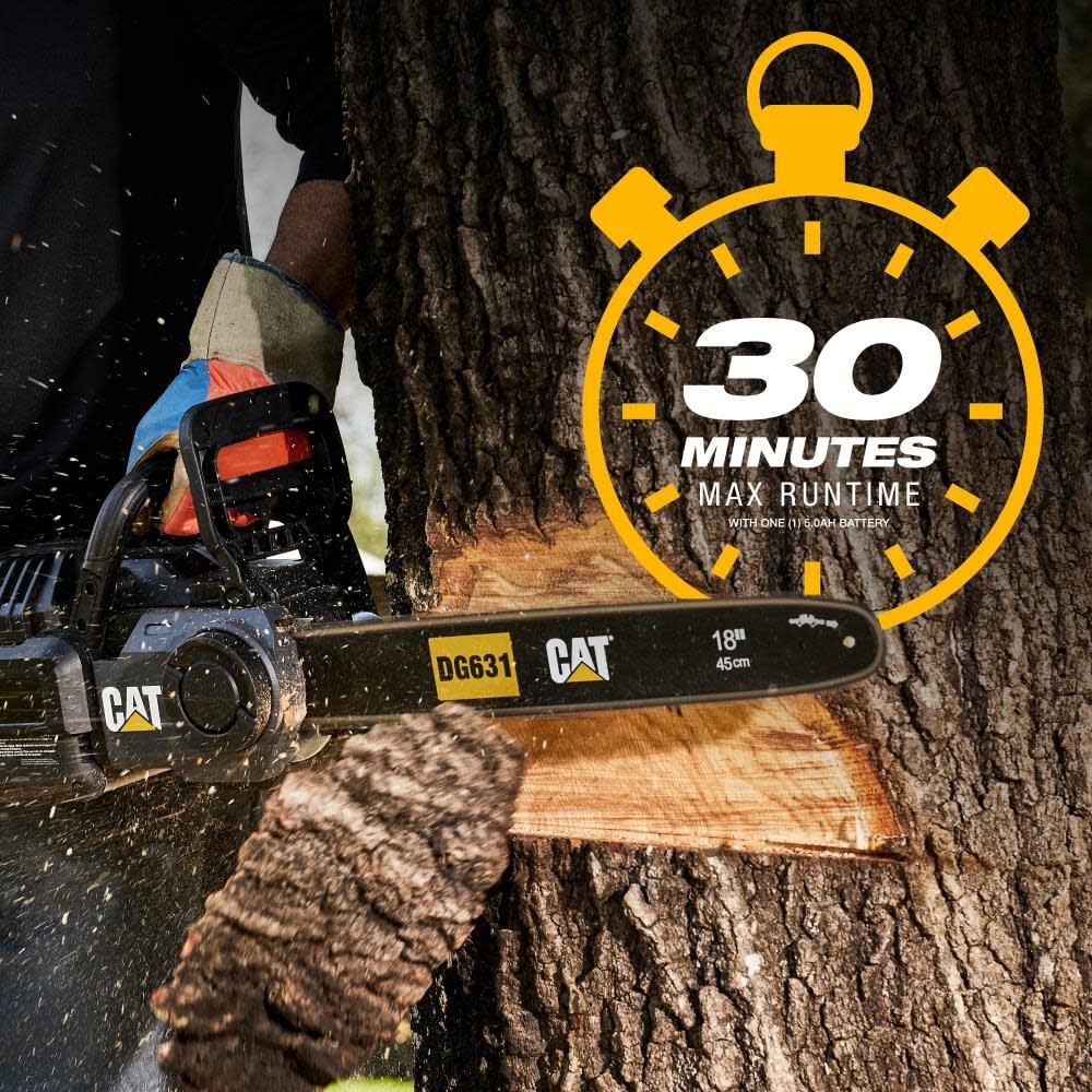 CAT DG631 60V 18inch Brushless Chainsaw Kit, large image number 3
