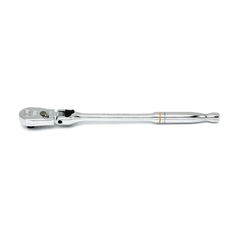 GEARWRENCH 3/8in Drive 90-Tooth Locking Flex Head Teardrop Ratchet 11in, large image number 3