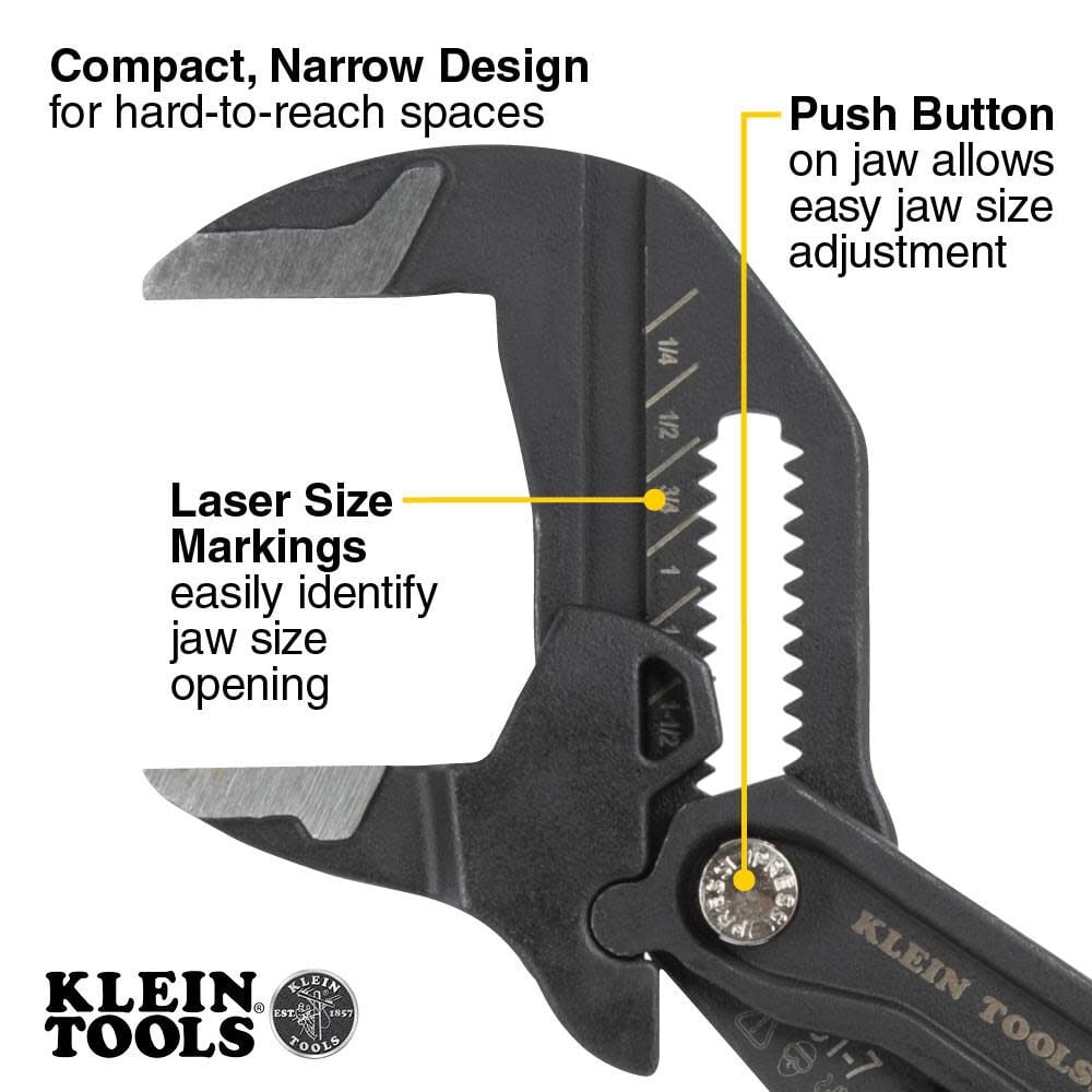 Klein Tools Compact Plier Wrench Set, 2 Pieces, large image number 2