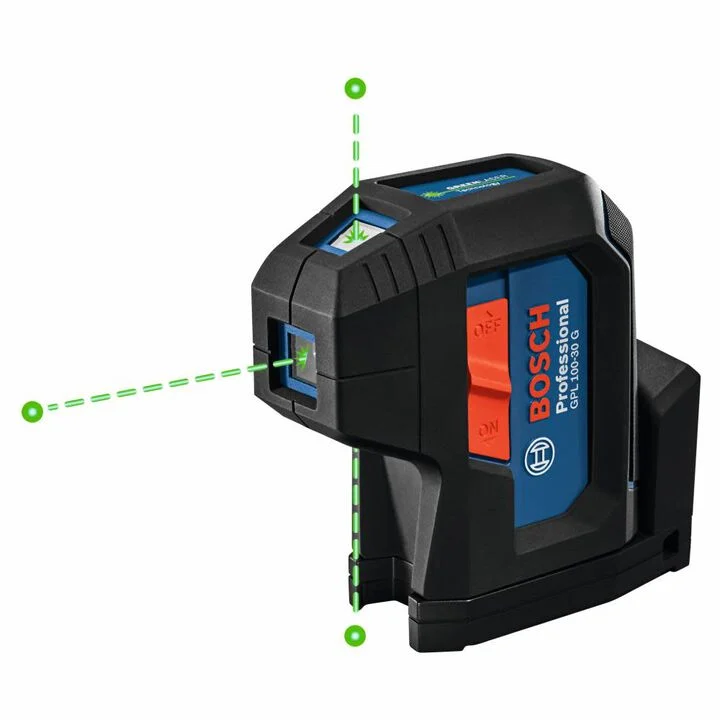 Bosch Laser Level Green Beam Three Point Self Leveling Alignment