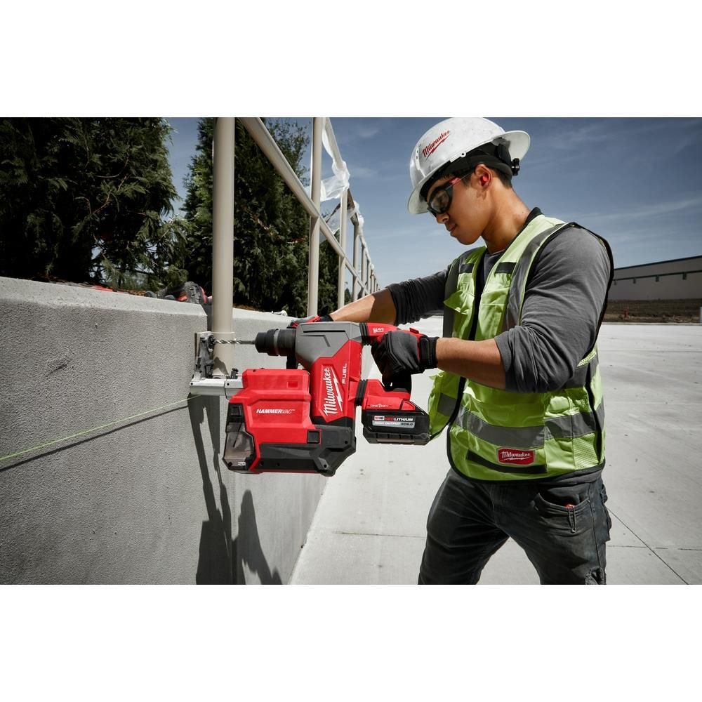 Milwaukee M18 FUEL 1 1/8inch SDS Plus Rotary Hammer ONE-KEY Dust Extractor Kit, large image number 12