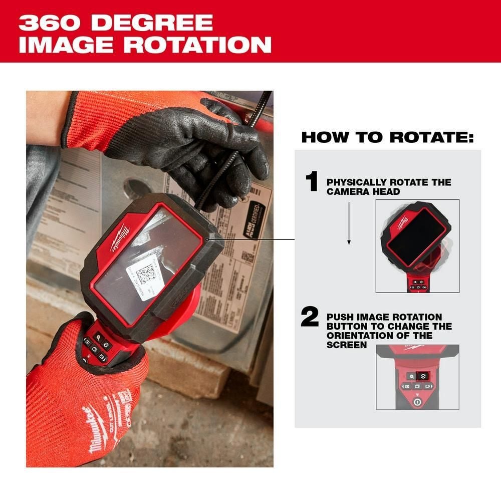 Milwaukee M12 M Spector 360 10' Inspection Camera Kit, large image number 4