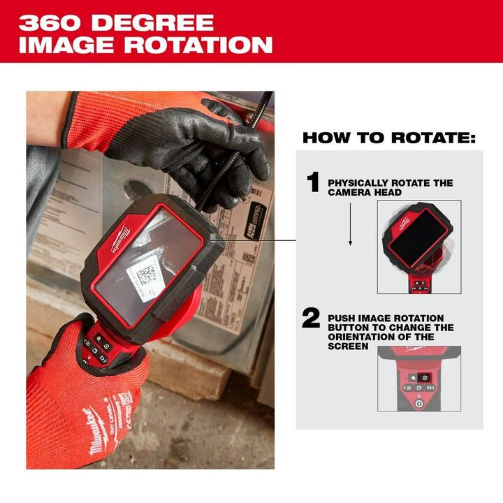 Milwaukee M12 M Spector 360 10' Inspection Camera Kit, large image number 3