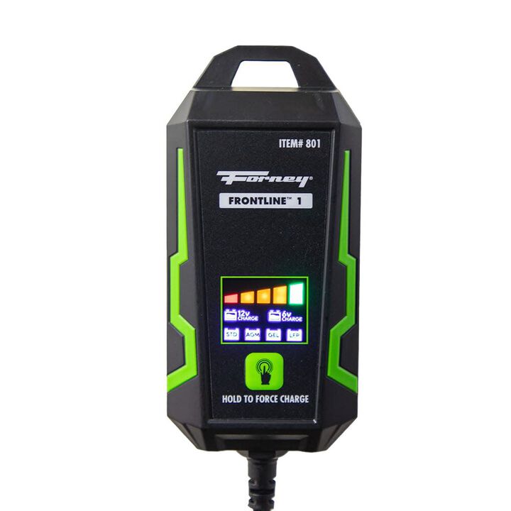 Forney Industries Frontline 120V 1A Smart Trickle Charger & Maintainer, large image number 1