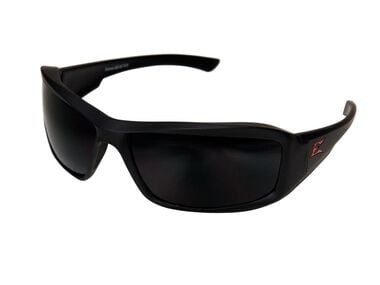 Edge Brazeau Torque Polarized Safety Glasses Black Frame Smoke Lens