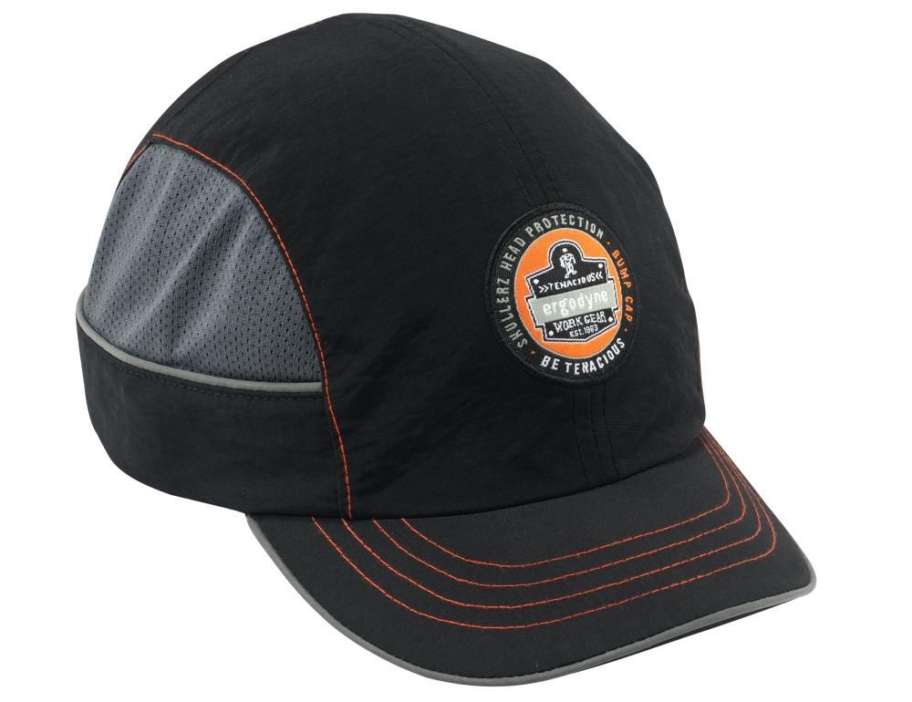Ergodyne Skullerz 8950 Black Short Brim Bump Cap Hat, large image number 1