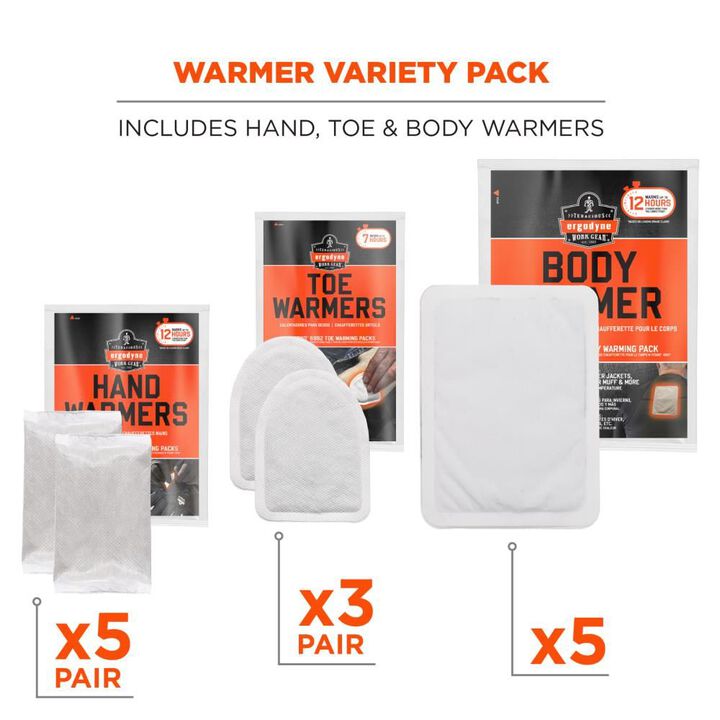 Ergodyne N-Ferno 6994 White Warming Variety Pack, large image number 1