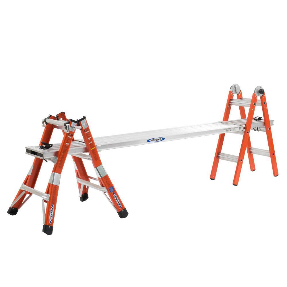 Werner 13' Fiberglass Multi-Ladder 300lb rated, large image number 3