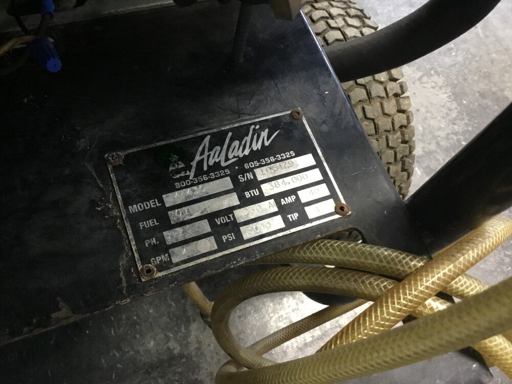 Aaladin Cleaning Systems 14-430SC 3000 PSI 4 GPM 230V Hot Pressure Washer Used, large image number 11