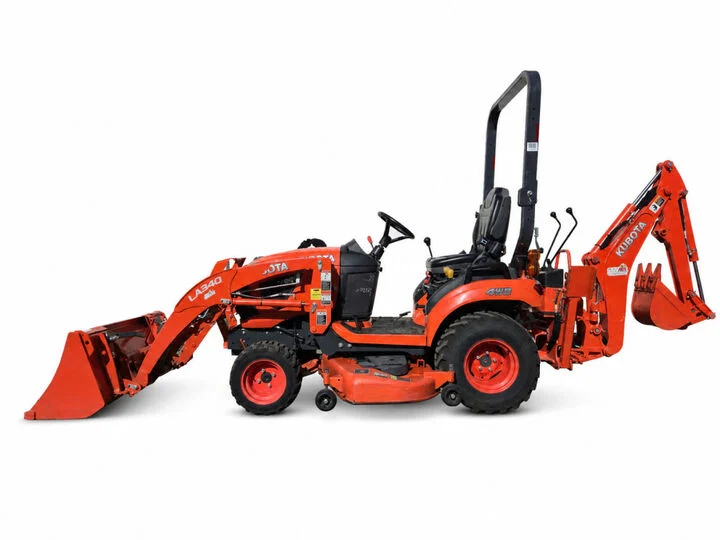 Kubota BX23SLSB-R 21.6 HP 4WD Sub-Compact Diesel Tractor Backhoe Used 2019