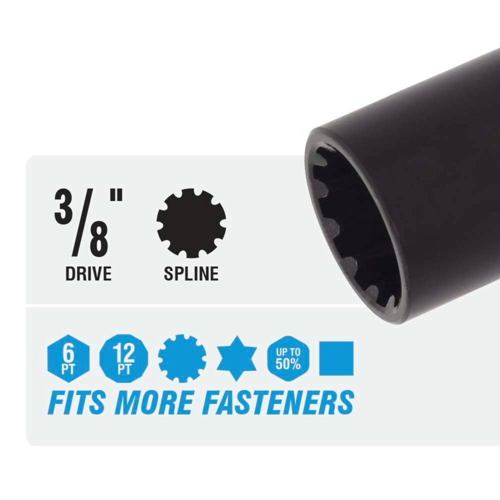 Spyder 3/8 Inch SAE Impact Socket Set With Adapter, 6 Pieces, large image number 7