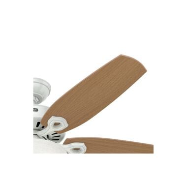 Hunter Fan Builder Deluxe Ceiling Fan 52in White White/Beech, large image number 10