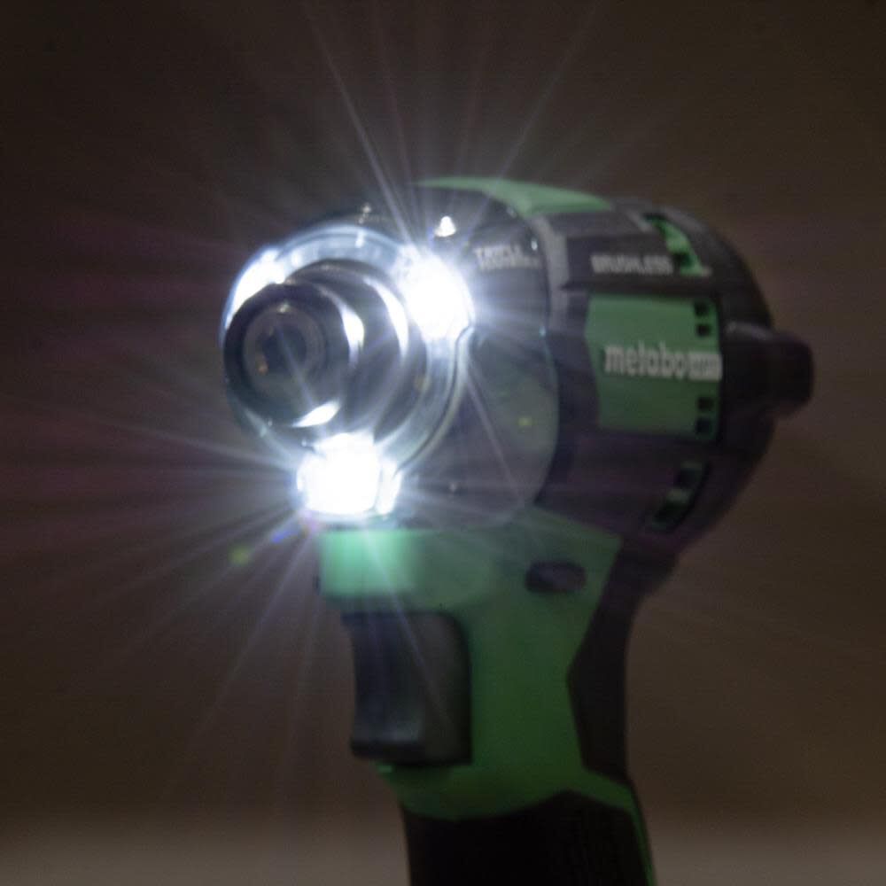 Metabo HPT 18V MultiVolt Impact Driver Triple Hammer Bolt (Bare Tool) & 2pk Magnetic Driver Bits No. 2 Square Bundle, large image number 16