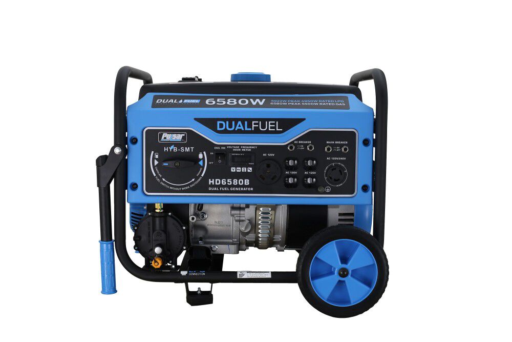 Pulsar Products Generator 6580 Watt Dual Fuel Portable HD6580B Acme Tools
