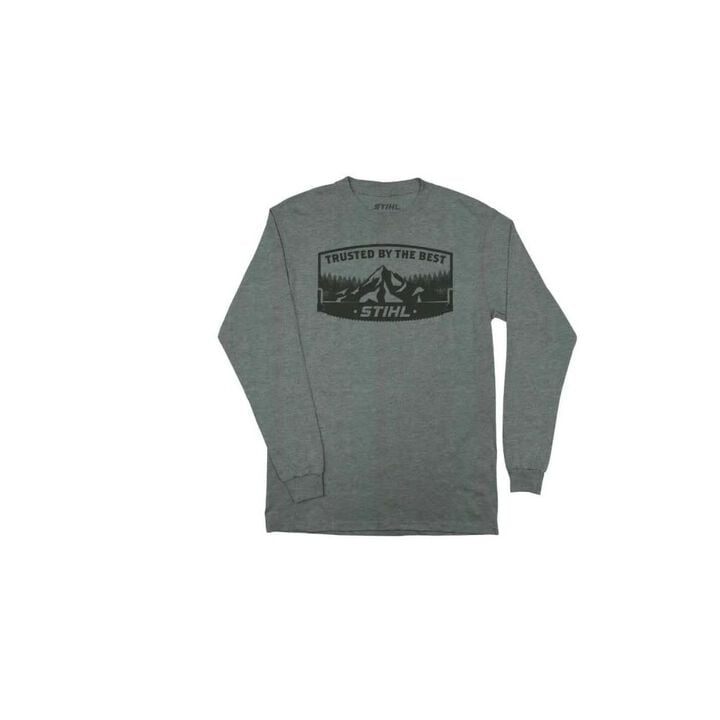 Stihl Unisex Cotton Blend Long Sleeve T-Shirt, Heather Gray, XL