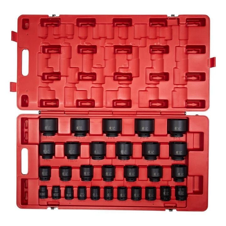 Sunex 3/4 In. Drive 29 pc. SAE Standard Impact Socket Set