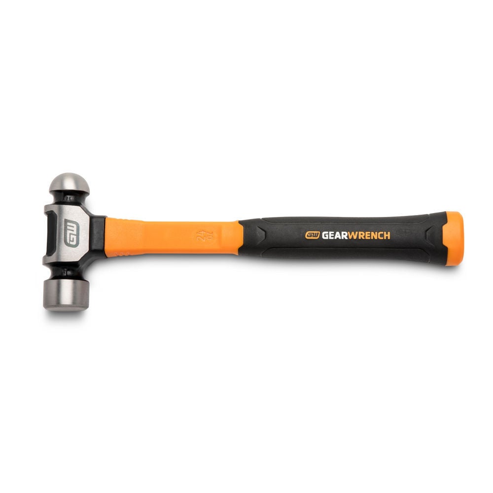 GEARWRENCH 24 Oz Ball Pein Hammers with Fiberglass Handles, large image number 1