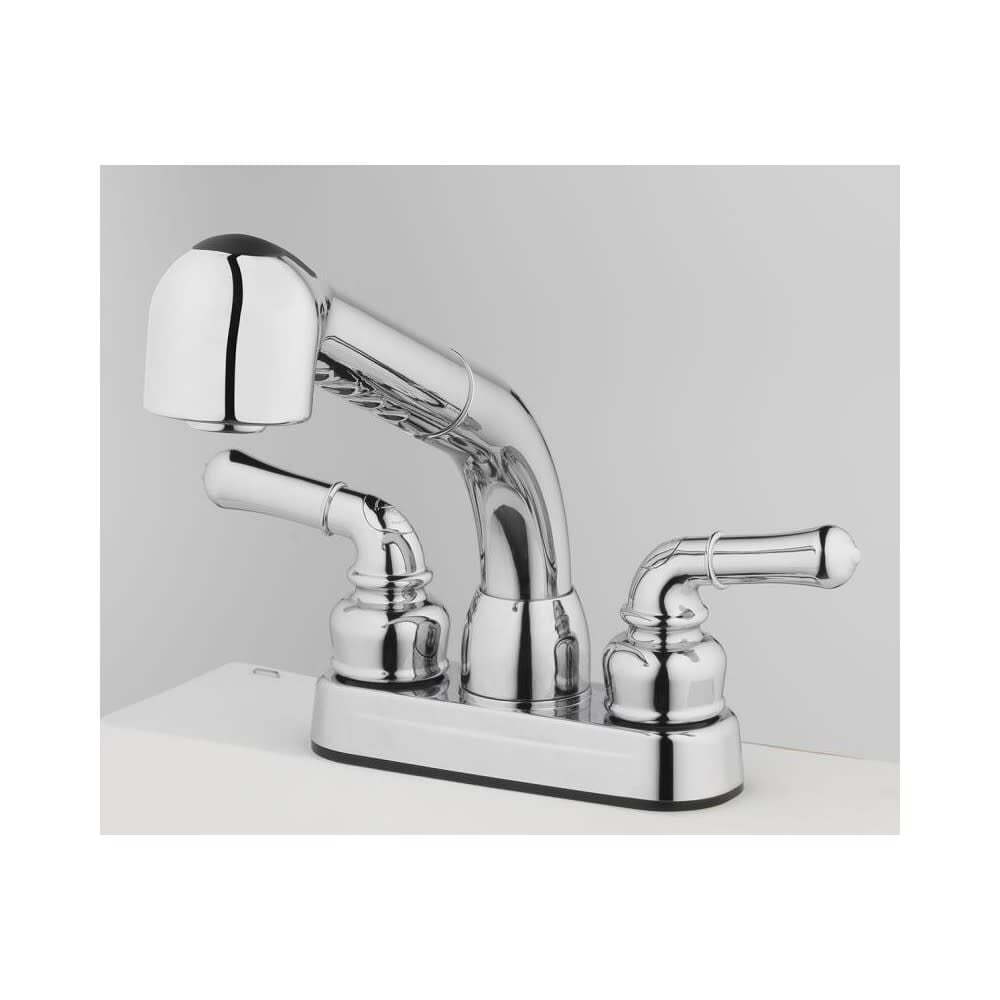 Homewerks Pullout Laundry Faucet Chrome 2 Handle, large image number 2